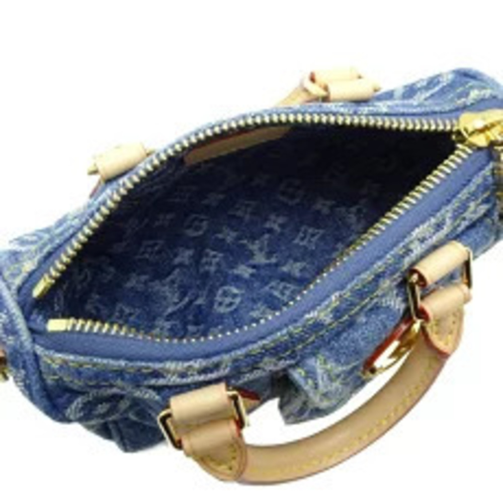Louis Vuitton Speedy ST Handbag Monogram Denim Blue - Picture 6 of 8